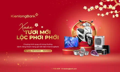 KienlongBank dành 1,2 tỷ đồng “phát lộc” cho khách hàng gửi tiền dịp năm mới