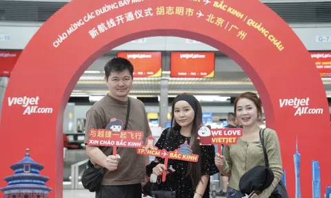 Vietjet mở 4 đường bay mới tới Trung Quốc