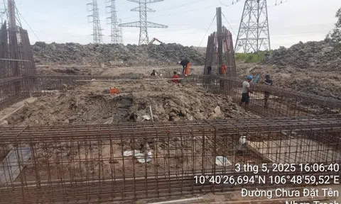 Thi công xuyên lễ đưa dự án đường dây 220kV NMĐ Nhơn Trạch 3 - rẽ Mỹ Xuân - Cát Lái về đích