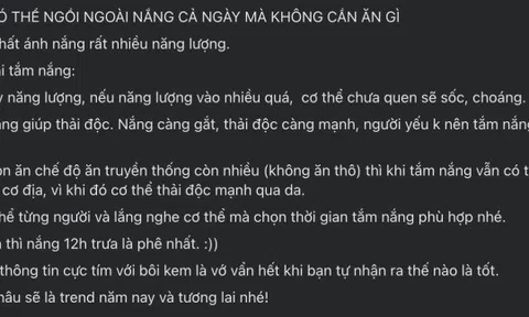 Sự thật về trào lưu tắm nắng 'trị bách bệnh'