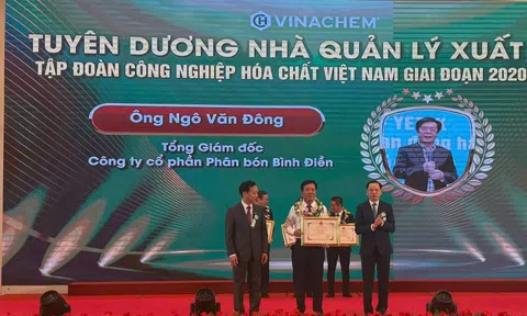 Tổng Giám đốc Bình Điền được vinh danh Nhà lãnh đạo xuất sắc của Tập đoàn Hóa chất Việt Nam giai đoạn 2020-2025