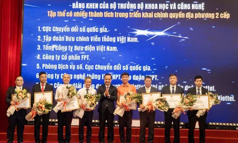 Bộ KH&CN tặng Bằng khen FPT về thành tích trong triển khai mô hình chính quyền 2 cấp