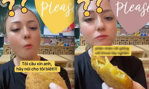 Khách Tây bất ngờ "cầu cứu" dân mạng Việt sau khi quán cà phê đưa cho cô 1 món bánh, netizen xem xong vẫn rối loạn