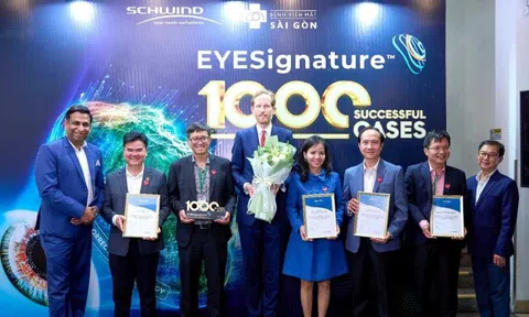 Mắt Sài Gòn cán mốc 1.000 lượt xóa cận cá nhân hóa EYESignature™ - đón tiếp CEO Tập đoàn SCHWIND đến thăm, chúc mừng