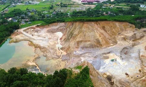 Hiện trạng mỏ đất nơi Tuấn thần "đèn" và đồng phạm khai thác vượt phép đặc biệt lớn thế nào?