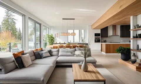 “Hô biến” phòng khách nhà cấp 4 đẹp, tiết kiệm và giàu sinh khí