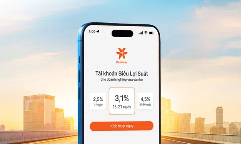 VIB ra mắt tài khoản Siêu Lợi Suất dành cho doanh nghiệp với lợi suất mỗi ngày đến 4,5%/năm