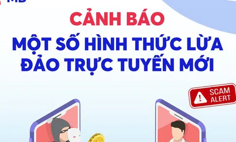 Ngân hàng Quân đội (MB) cảnh báo khách hàng về 8 thủ đoạn lừa đảo mới xuất hiện