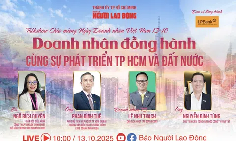 Sáng 13-10, talkshow "Doanh nhân đồng hành cùng sự phát triển TP HCM và cả nước"