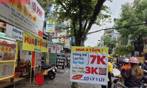 Các chuỗi trà sữa 7.000 - 10.000 đồng/ly xuất hiện dày đặc trên nhiều tuyến đường ở TP HCM