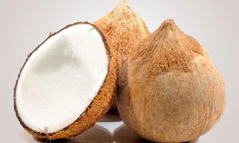 Bất ngờ với giá dừa khô ở miền Tây