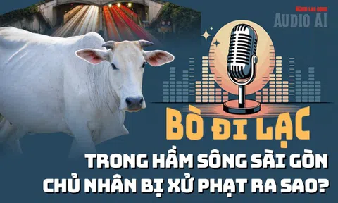 Audio: Để bò đi lạc trong hầm sông Sài Gòn, bị xử phạt ra sao?