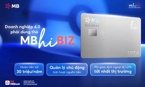 Thẻ doanh nghiệp MB Hi BIZ - Chìa khóa cho doanh nghiệp vận hành thông minh