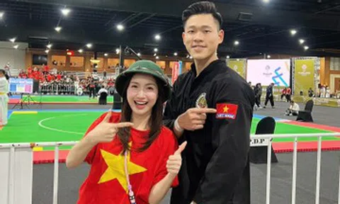 Vợ NSND Công Lý 'bớt sồn sồn', Hòa Minzy sang Thái Lan cổ vũ cho Nguyễn Tấn Sang