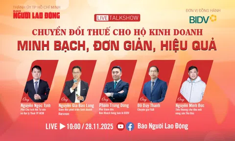 Sáng 28-11 diễn ra talkshow "Chuyển đổi thuế cho hộ kinh doanh: Minh bạch, đơn giản, hiệu quả"