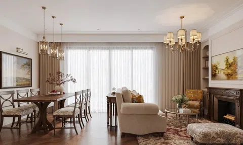 Thiết kế nội thất phong cách Âu Mỹ cho căn hộ 110m2