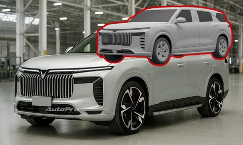 Bộ ảnh này cho thấy rõ nét thiết kế SUV VinFast cỡ lớn mới: Trục giữa dài hơn hẳn VF 9, nội thất có thể tối ưu cho ‘chủ tịch’