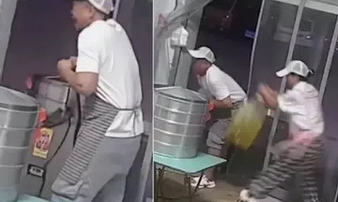 Chồng bị điện giật co cứng trong bếp, người vợ giải cứu thông minh