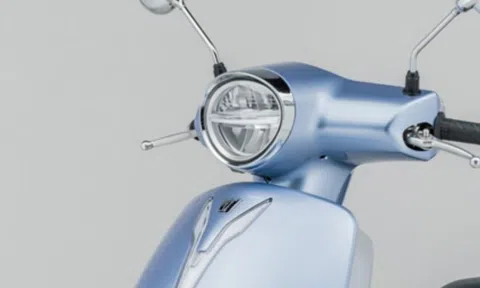 'Tân binh' xe ga giá 37 triệu đồng ra mắt: ngoại hình tưa Vespa, trang bị phanh ABS và TCS áp đảo Honda Vision