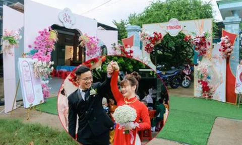 Yêu cô hàng xóm bên kia bức tường rào, chú rể Đồng Nai chỉ mất 30 giây rước dâu
