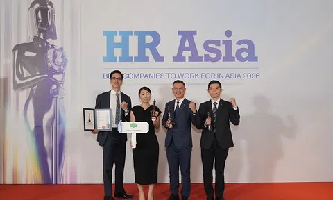 Cathay United Bank chi nhánh Thành phố Hồ Chí Minh nhận ba giải thưởng HR Asia về Nơi làm việc tốt nhất Châu Á, Dẫn đầu công nghệ và Chuyển đổi nguồn nhân lực xuất sắc