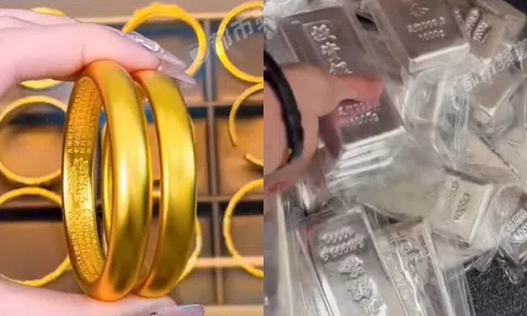Phát hiện người phụ nữ thu về 3 tỷ đồng trong một buổi sáng nhờ bán 300g vàng và 20 thỏi bạc trong ngày giá đạt đỉnh
