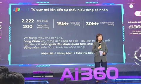 Hệ thống nhà thuốc & tiêm chủng Long Châu chia sẻ chiến lược cá nhân hóa hành trình chăm sóc sức khỏe người Việt bằng AI tại AI360