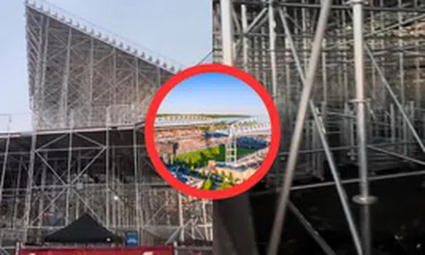Không thể tin nổi đây là SVĐ tổ chức World Cup 2026: Đầy rẫy khung giàn giáo dột nát, CĐV liều lắm mới dám ngồi