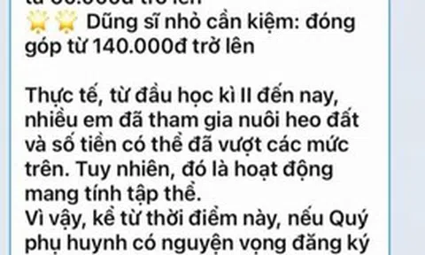 Đoạn tin nhắn đang khiến nhiều phụ huynh bức xúc: Ngay cả những điều nhỏ bé nhất cũng bị thương mại hóa thế này!