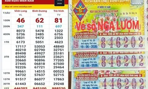 Xổ số miền Nam: Đại lý tìm khách trúng độc đắc 15 vé Vĩnh Long