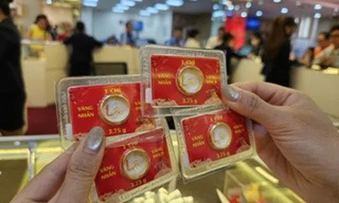 Sáng 8-5, giá vàng miếng SJC cao hơn vàng thế giới tới 17 triệu đồng/lượng