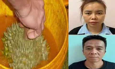Hai đối tượng buôn lậu hơn 7.000 sản phẩm thuốc nhúng quả sầu riêng