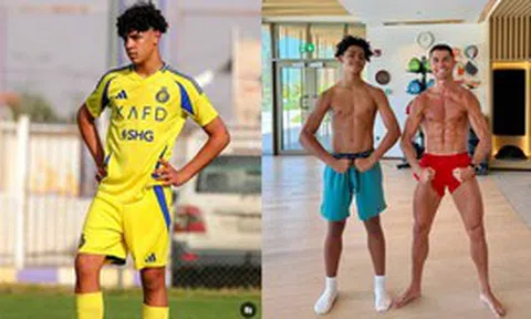 Con trai Ronaldo 16 tuổi cao 1m85, cơ bắp cuồn cuộn chẳng kém bố: Ngay từ  nhỏ đã được tập đều 2 bộ môn