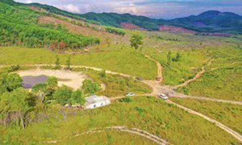 Cận cảnh khu vực triển khai dự án sân golf thể thao 18 hố tại Hà Tĩnh