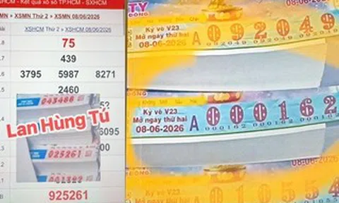 Hai cây vé xổ số miền Nam bất ngờ cùng trúng tại 1 tỉnh