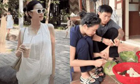 Doãn Hải My trở lại giao diện tiểu thư nhà mặt phố sang chảnh, khác hẳn vẻ giản dị khi về quê Văn Hậu làm dâu đảm