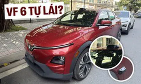 VinFast VF 6 lạ xuất hiện tại Việt Nam: Nóc gắn LiDAR, camera kép trên kính, sẽ nâng cấp công nghệ hỗ trợ tự lái?