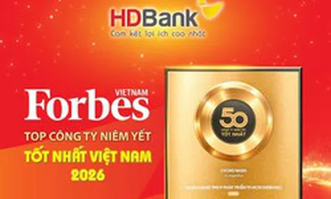 HDBank tiếp tục vào Top 50 Forbes Việt Nam trong bước chuyển lớn của thị trường vốn