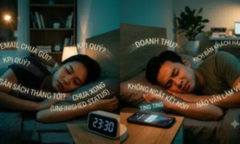 Lên giường ngủ nhưng đầu vẫn 'chạy' KPI: Nỗi ám ảnh mang tên 'việc chưa xong'