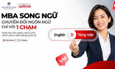 upGrad ra mắt MBA song ngữ chuyển đổi từ Golden Gate University