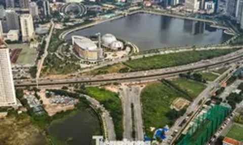 Đường nối Phạm Hùng - Lê Đức Thọ dần lộ diện sau gần 10 năm dang dở