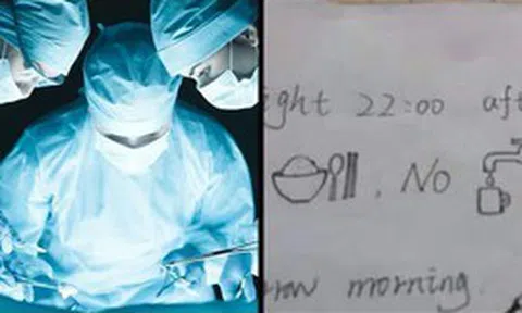 Bất đồng ngôn ngữ, nữ y tá ở Trung Quốc vẽ giấy nhắn dặn bệnh nhân trước ca mổ, hình cuối khiến nhiều người bật cười