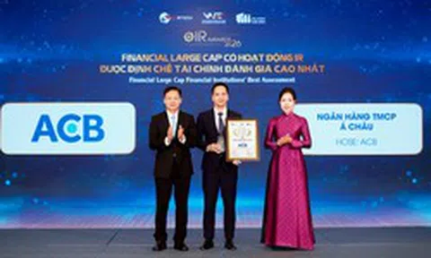 ACB được giới tài chính đánh giá cao nhất về hoạt động IR trong nhóm Financial Large Cap