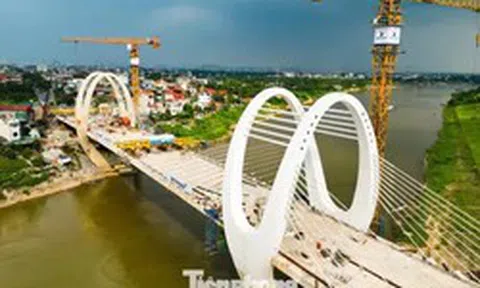 Hà Nội: Diện mạo cầu Đuống mới vừa hợp long