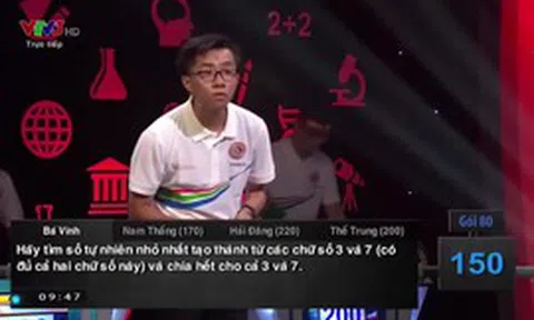 Bài toán 30 điểm khiến cả 4 thí sinh xuất sắc nhất Đường Lên Đỉnh Olympia 2019 bó tay