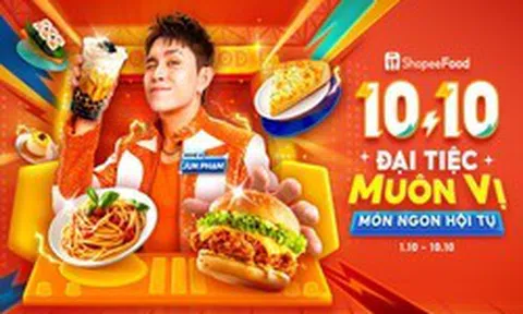 Cuối tuần ăn gì? Ghé “đại tiệc muôn vị” ShopeeFood 10.10, món ngon nào cũng có