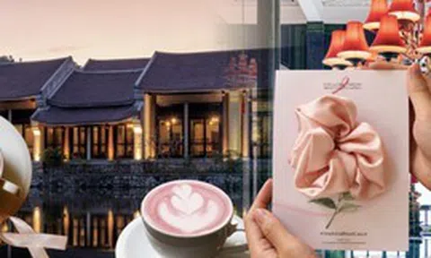 Vì sao tháng 10 này, ly cappuccino ở 4 khách sạn Việt Nam bỗng chuyển sang màu hồng?