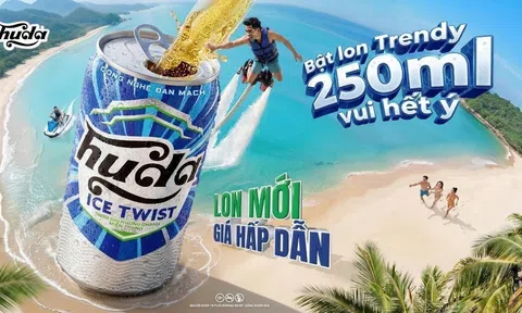 Bật lon trendy 250ml vui hết ý: Huda Ice Twist tung diện mạo mới khuấy động mùa hè