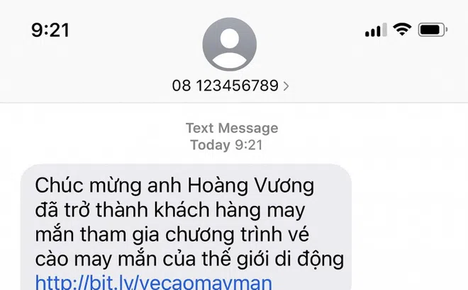 Cẩn trọng chiêu trò lừa đảo trúng vé cào trực tuyến